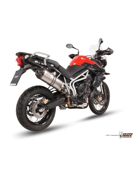 silencioso mivv oval titan tapa carbono triumph tiger 800 xc xr xrx xcx xrt xca 11 16