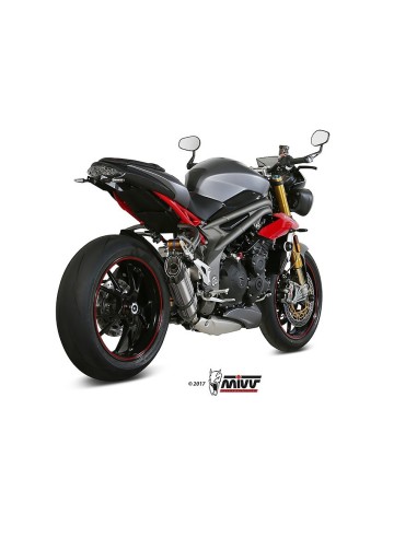silencioso mivv suono st acero carbono triumph speed triple 2016 17 t 016 l7