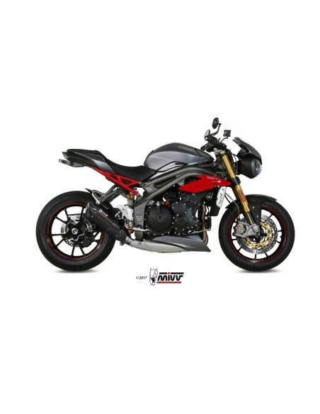 silencioso mivv suono acero negro carbon triumph speed triple 2016 17 t 016 l9