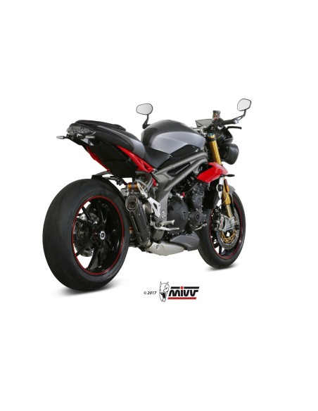 silencioso mivv suono acero negro carbon triumph speed triple 2016 17 t 016 l9