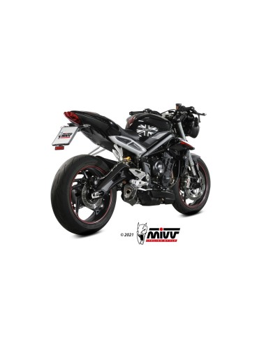 silencioso mivv delta race black triumph street triple r s rs 2017 23 t 019 ldrb