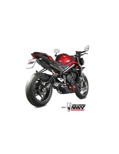 escape completo mivv 3x1 x m5 black triumph street triple 765 r rs 2023 24 t 027 sc5b 2