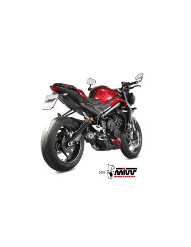 escape completo mivv 3x1 x m5 black triumph street triple 765 r rs 2023 24 t 027 sc5b