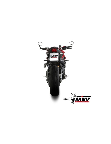 escape completo mivv 3x1 x m5 black triumph street triple 765 r rs 2023 24 t 027 sc5b