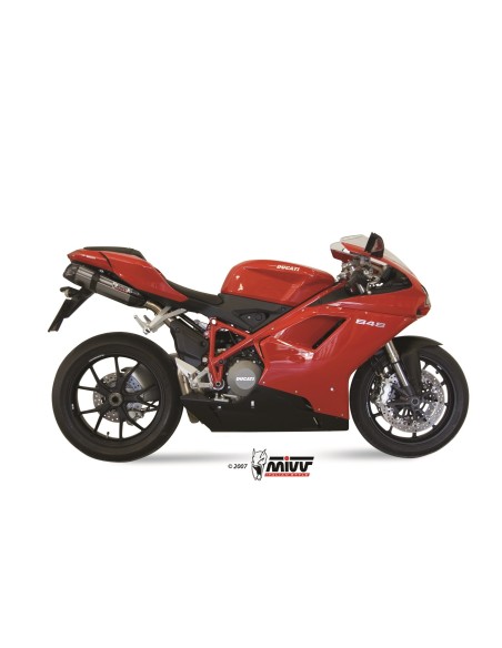 silenciosos mivv suono st acero carbono ducati 848 2007 13 1098 2007 11 1198 2009 12