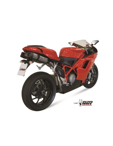 silenciosos mivv suono st acero carbono ducati 848 2007 13 1098 2007 11 1198 2009 12