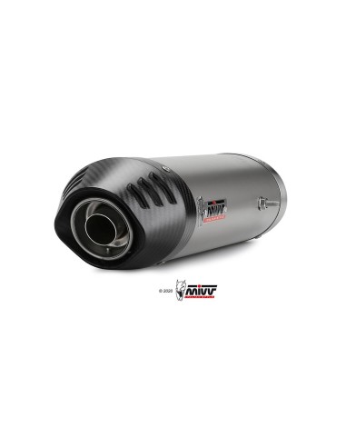 silencioso mivv oval titan c tapa carbono honda cbr 600 rr 2003 04 uh 019 lnc