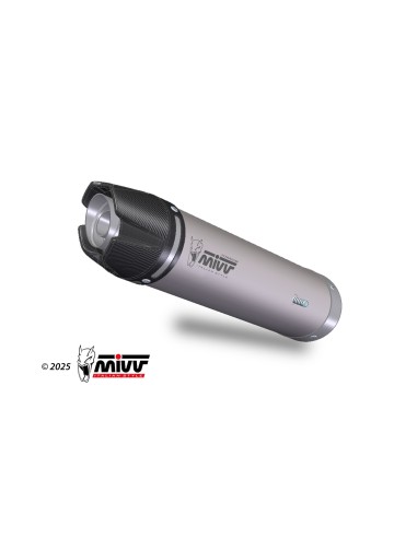 silencioso mivv ak 1 titanium con tapa de carbono honda cbr 600 rr 2024 26 uh 038 l4k