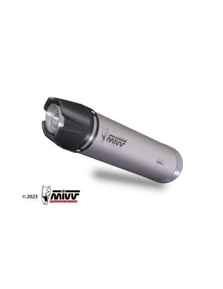silencioso mivv ak 1 titanium con tapa de carbono honda cbr 600 rr 2024 26 uh 038 l4k