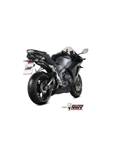 silencioso mivv ak 1 titanium con tapa de carbono honda cbr 600 rr 2024 26 uh 038 l4k