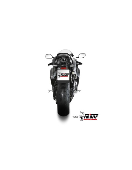 silencioso mivv ak 1 titanium con tapa de carbono honda cbr 600 rr 2024 26 uh 038 l4k
