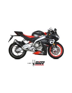 escape completo mivv 2x1 delta race carbono aprilia rs 660 2020 25 tuono 660 2021 24