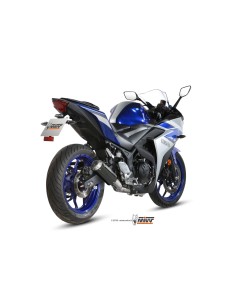 escape completo mivv 2x1 mk3 carbono yamaha yzf r25 2015 24 mt 03 2016 24 r3 2015 24 2