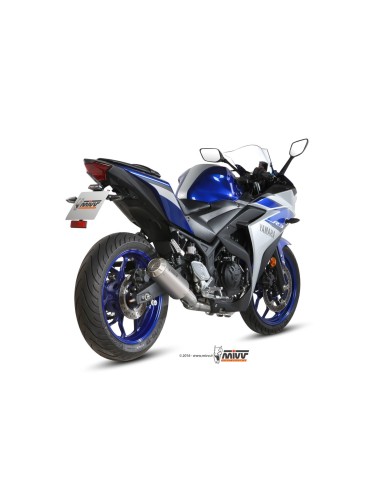 escape completo mivv 2x1 mk3 st steel yamaha yzf r25 2015 24 mt 03 2016 24 r3 2015 24