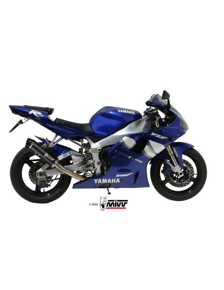 silencioso mivv gp carbon c tapa carbono yamaha yzf 1000 r1 1998 01 y 001 l2sc