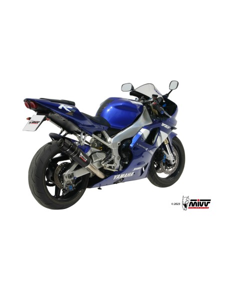 silencioso mivv gp carbon c tapa carbono yamaha yzf 1000 r1 1998 01 y 001 l2sc
