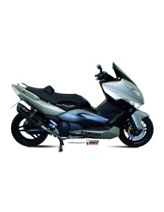 escape completo mivv 2x1 suono black con tapa carbono yamaha t max 500 2008 11 y 028 l9