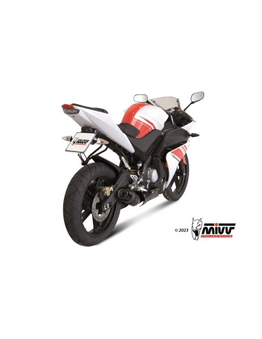 escape completo mivv 1x1 gp carbon con tapa carbono yamaha yzf r125 2008 13 y 030 l2sc