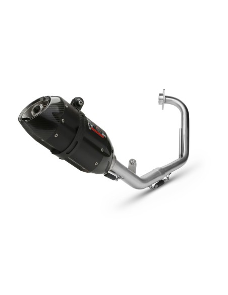 escape completo mivv 1x1 suono black con tapa carbono yamaha yzf r125 2008 13 y 030 l9