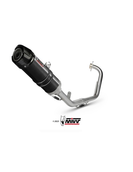 escape completo mivv 1x1 gp black con tapa carbono yamaha yzf r125 2008 13 y 030 lxbc