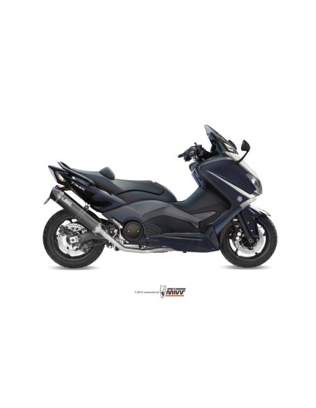 escape completo mivv 2x1 stronger black yamaha t max 530 2012 16 y 037 lbsc