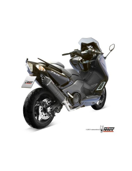 escape completo mivv 2x1 stronger black yamaha t max 530 2012 16 y 037 lbsc