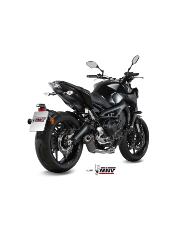 escape completo mivv 3x1 oval carbono con tapa carbono yamaha mt 09 fz 09 2013 20