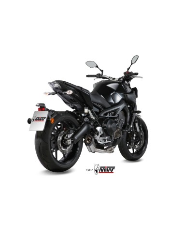 escape completo mivv 3x1 suono st steel con tapa carbono yamaha mt 09 fz 09 2013 20