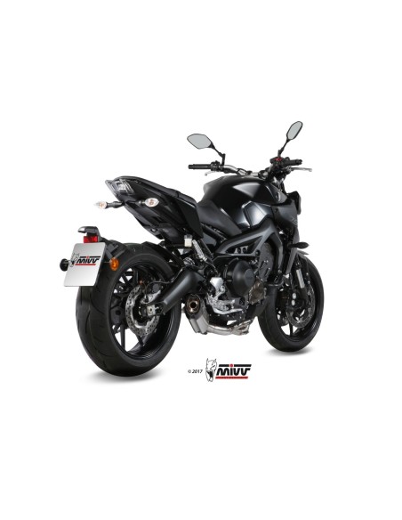 escape completo mivv 3x1 suono st steel con tapa carbono yamaha mt 09 fz 09 2013 20