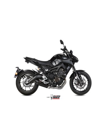 escape completo mivv 3x1 suono black con tapa carbono yamaha mt 09 fz 09 2013 20