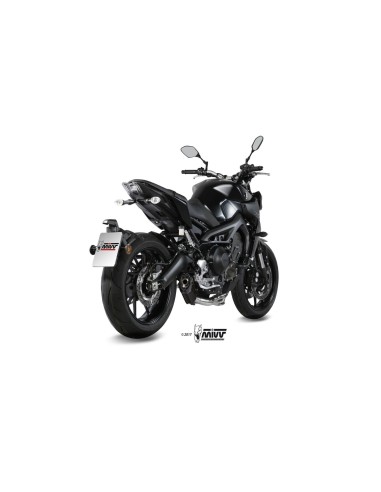 escape completo mivv 3x1 suono black con tapa carbono yamaha mt 09 fz 09 2013 20