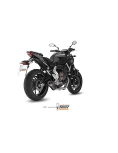 escape completo mivv 2x1 oval carbono con tapa carbono yamaha mt 07 fz 07 2014 25 2
