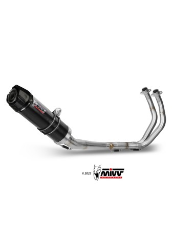 escape completo mivv 2x1 gp black con tapa carbono yamaha mt 07 fz 07 2014 24 y 045 lxbc