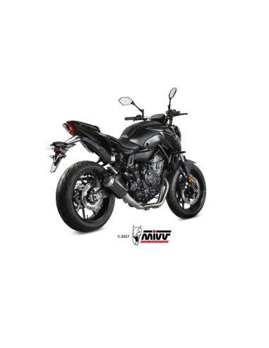 escape completo mivv 2x1 mk3 carbono yamaha mt 07 fz 07 2014 24 y 045 sm3c