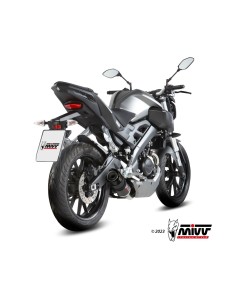 escape completo mivv 1x1 gp carbon con tapa carbono yamaha mt 125 2015 19 yzf r125 2014 18 2