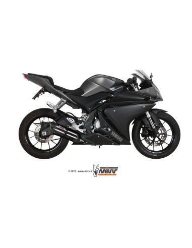 escape completo mivv 1x1 suono black tapa carbono yamaha mt 125 2015 19 yzf r125 2014 18