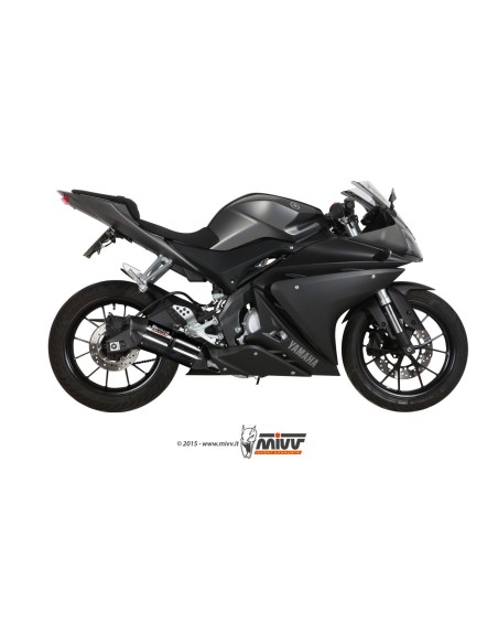 escape completo mivv 1x1 suono black tapa carbono yamaha mt 125 2015 19 yzf r125 2014 18