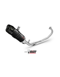 escape completo mivv 1x1 gp black con tapa carbono yamaha mt 125 2015 19 yzf r125 2014 18