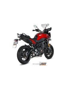 escape completo mivv 3x1 oval titan con tapa carbono yamaha tracer 900 gt fj 09 2015 20 2