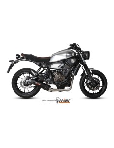 escape completo mivv 2x1 oval carbono con tapa carbono yamaha xsr 700 2016 20 y 053 l3c