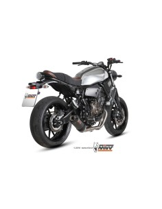 escape completo mivv 2x1 oval carbono con tapa carbono yamaha xsr 700 2016 20 y 053 l3c 2