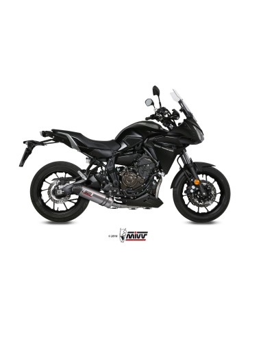 escape completo mivv 2x1 oval titan tapa carbono yamaha tracer 700 gt tracer 7 2016 25