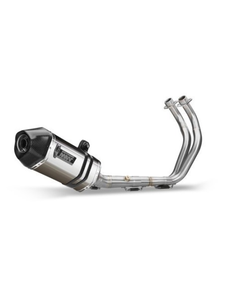 escape completo mivv 2x1 speed edge steel tapa carbono yamaha tracer 700 gt tracer 7 16 24