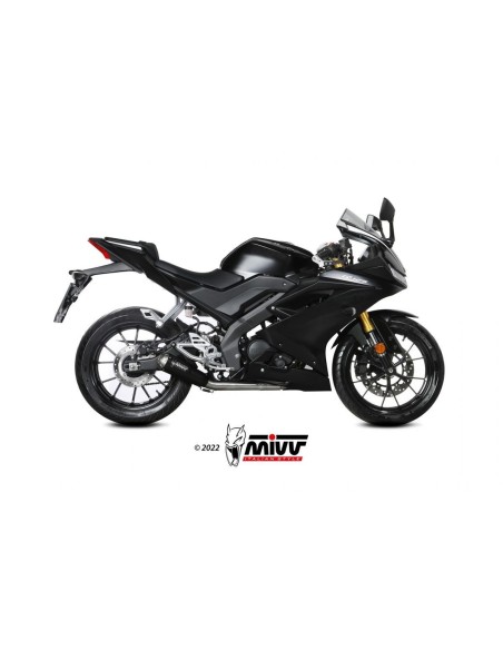escape completo mivv 1x1 x m1 black yamaha mt 125 2020 24 yzf r125 2019 24 y 067 lc4b
