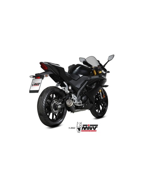 escape completo mivv 1x1 gp pro black yamaha mt 125 2020 26 yzf r125 2019 26 y 067 lxbp