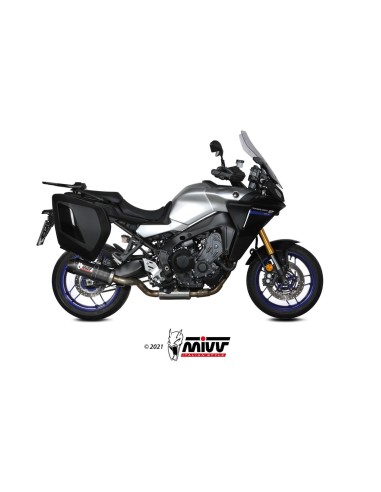 escape completo mivv 3x1 oval carbono con tapa carbono yamaha tracer 9 gt 2021 24