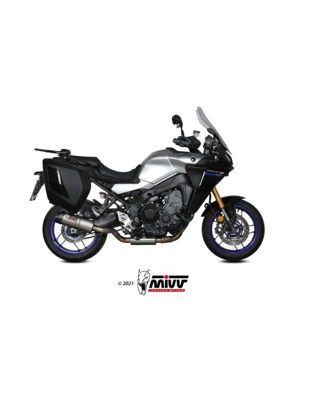 escape completo mivv 3x1 oval titan con tapa carbono yamaha tracer 9 gt 2021 24
