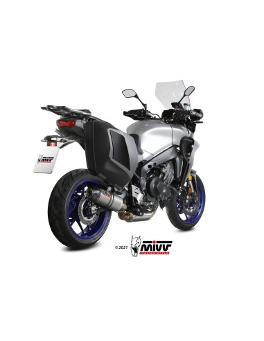 escape completo mivv 3x1 oval titan con tapa carbono yamaha tracer 9 gt 2021 24