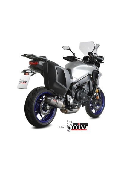 escape completo mivv 3x1 oval titan con tapa carbono yamaha tracer 9 gt 2021 24