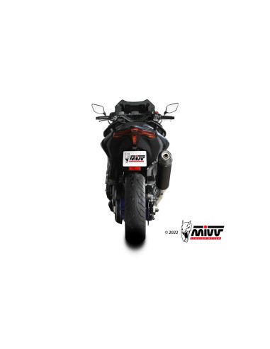 escape completo mivv 2x1 oval black con tapa carbono yamaha t max 560 2022 25 y 073 lvc